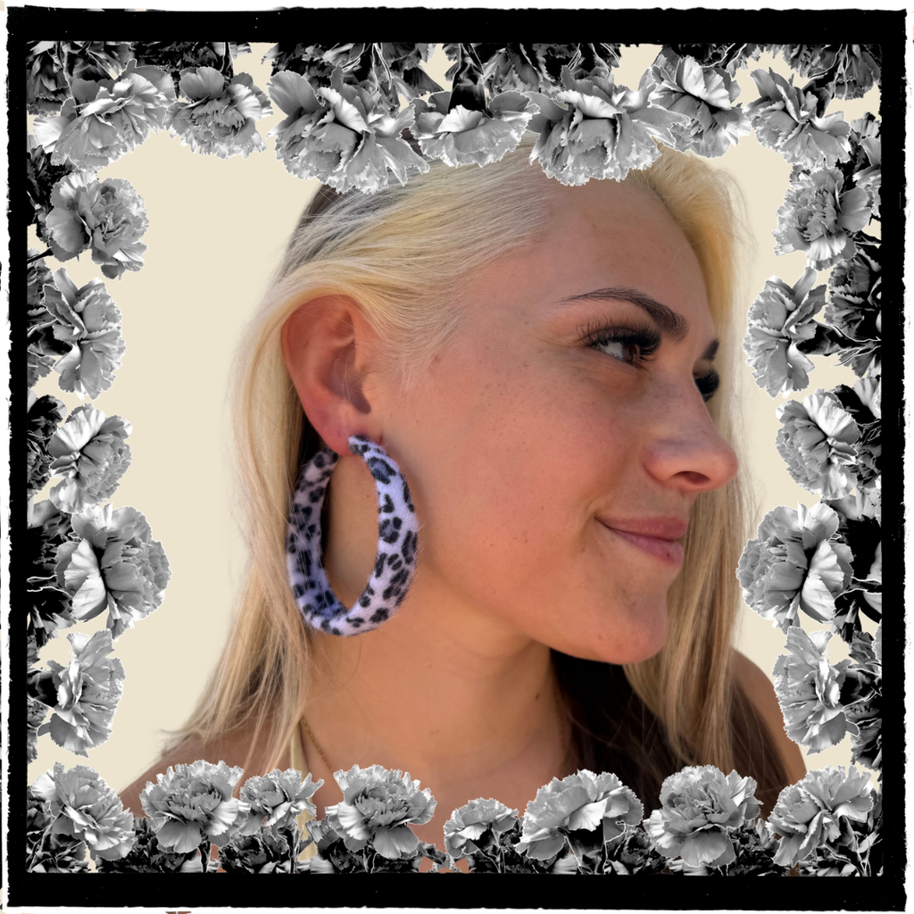 AROS LEOPARDO ATERCIOPELADOS BLANCO