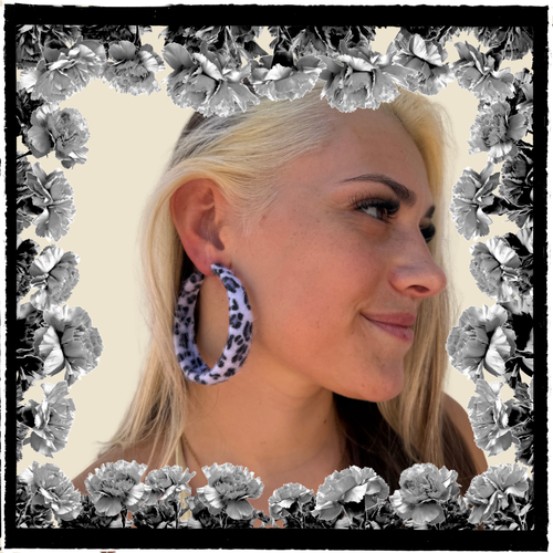 AROS LEOPARDO ATERCIOPELADOS BLANCO