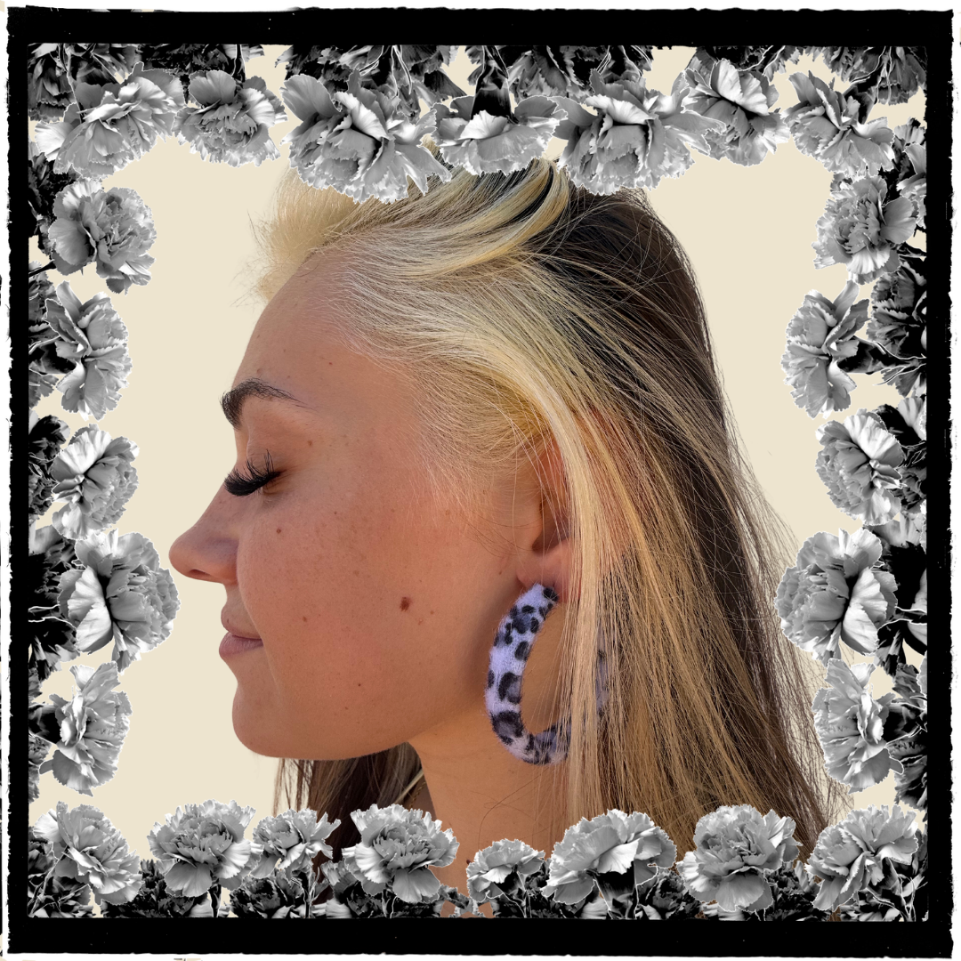 AROS LEOPARDO ATERCIOPELADOS BLANCO