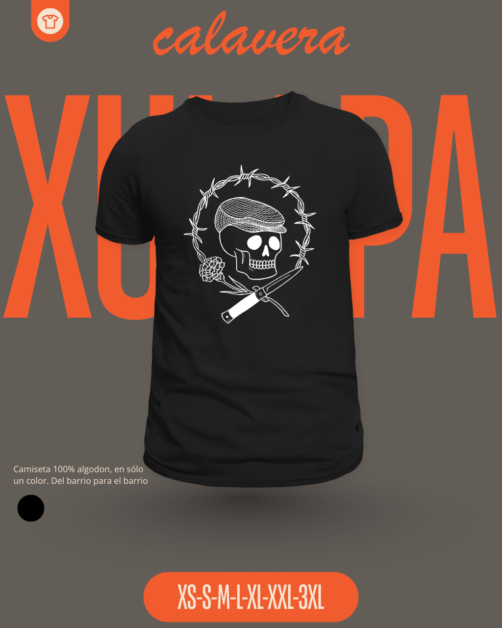 Camiseta CALAVERA XULAPA