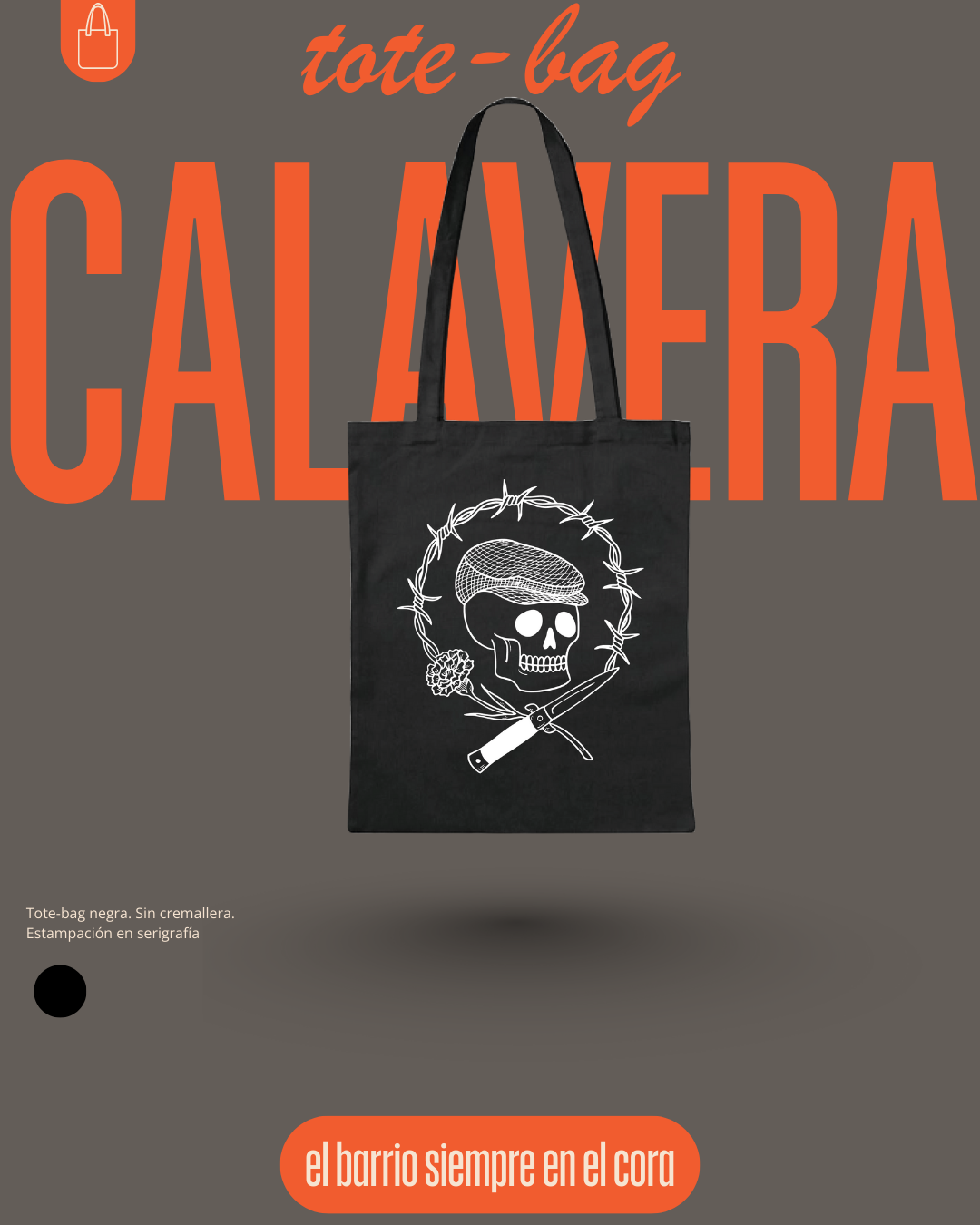 TOTE Negras Calavera Xulapa