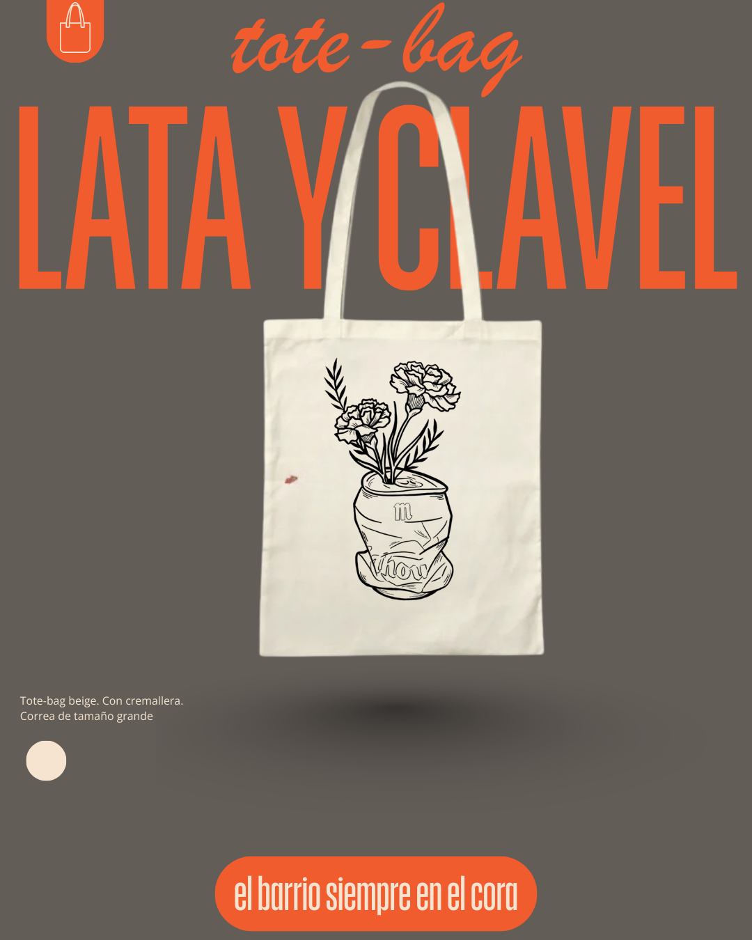 Tote Bag LATA Y CLAVEL
